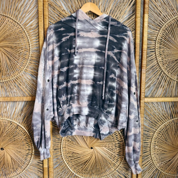 Young Fabulous and Broke Tie Dye Hoodie SZ S/M Bat Wing Dolman - Picture 1 of 8